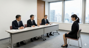 公務員試験の面接対策個別女性画像